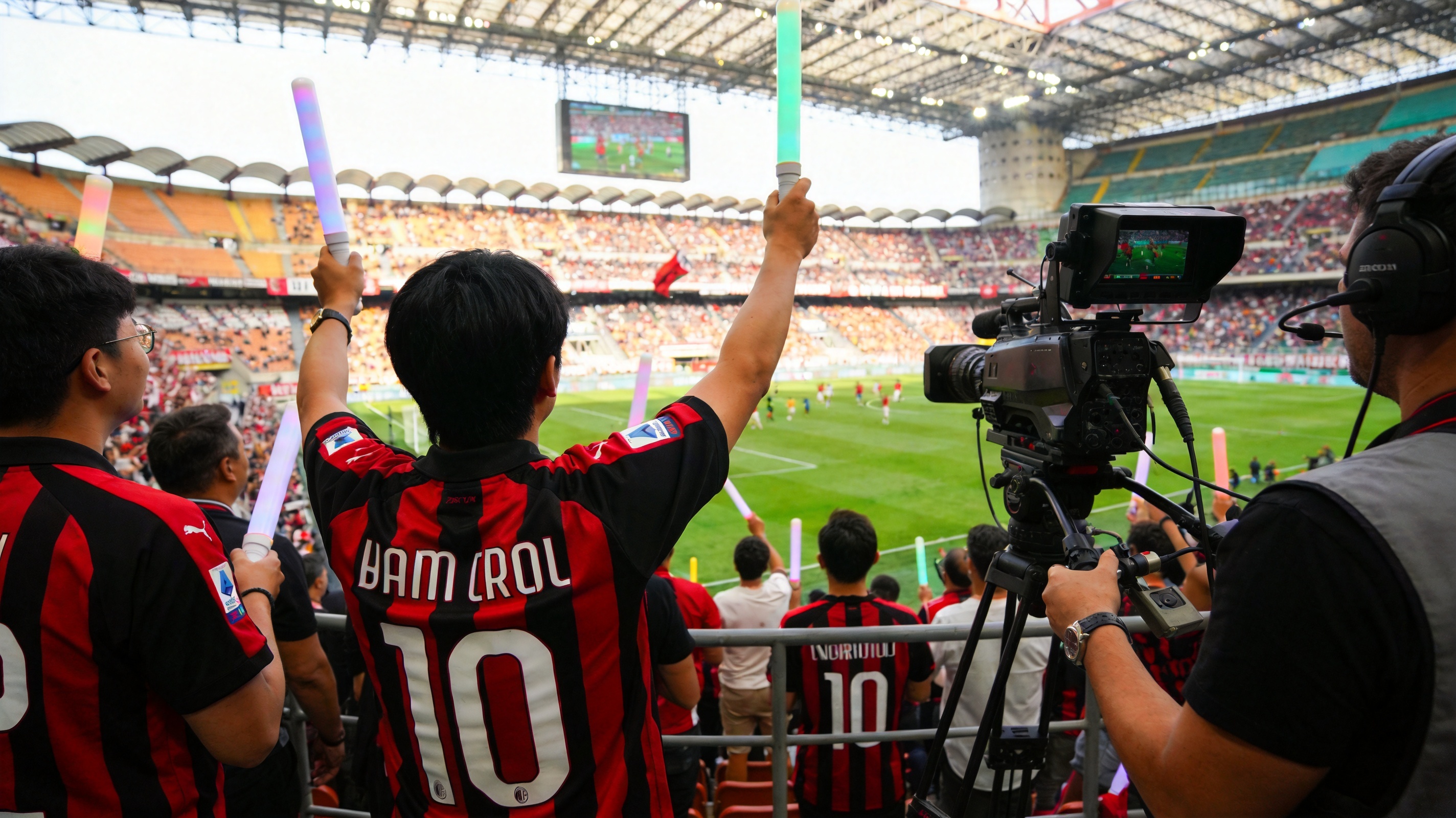 高清直播 App for Milan app showing live game and control